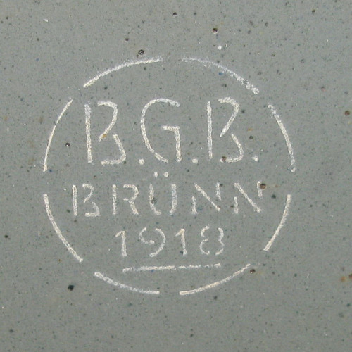 k. u. k. Emaillierte Feldflasche B.G.B. Brünn 1918