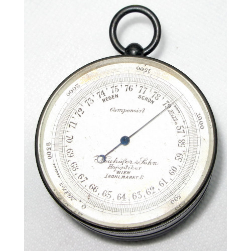 Taschen Höhenmess-Barometer mit Kompass und Celsius-Thermometer