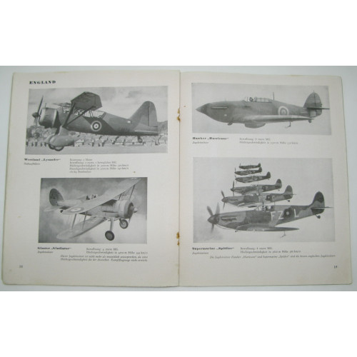 Die Kriegsflugzeuge Deutschlands, Italiens und Englands im Bild 1942