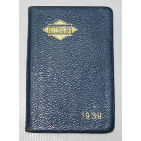 Merkbuch/Taschenkalender aus dem Jahre 1939