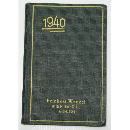 Praktikus Taschenkalender aus dem Jahre 1940