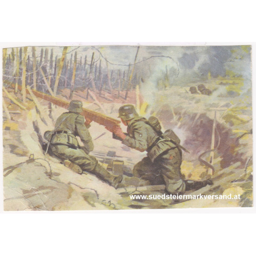 Ansichtskarte / Postkarte, Deutsche Wehrmacht, Pioniere sprengen einen Drahtverhau