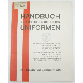 Handbuch der Österreichischen Uniformen, 1. Auflage 1934