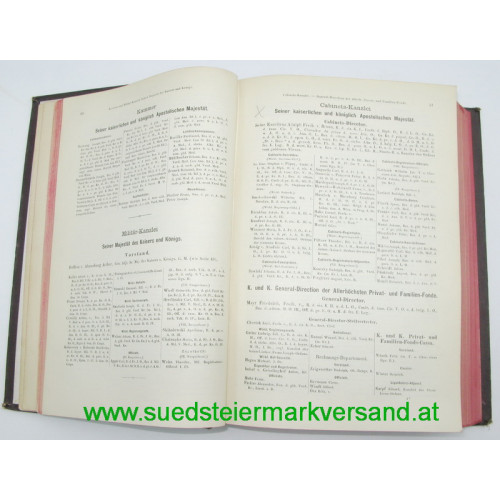 Hof- und Staats-Handbuch der Österreichisch-Ungarischen Monarchie für das Jahr 1891