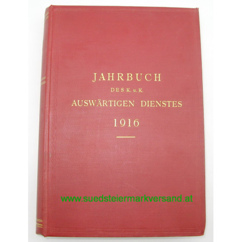 Jahrbuch des k.u.k. Auswärtigen Dienstes 1916
