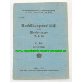 H. - 26., Ausbildungsvorschrift für die Pioniertruppe 1936