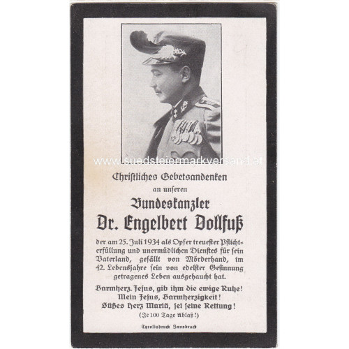 Christliches Andenken, Dr. Engelbert Dollfuß