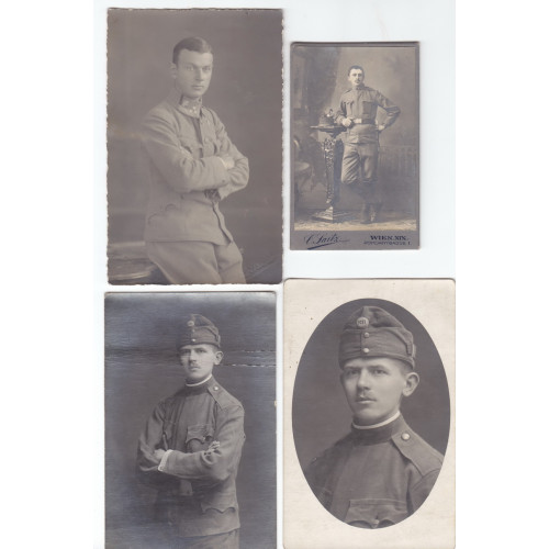 WK I, Österreich, Soldaten in feldgrauer Uniform