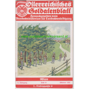 Österreichisches Soldatenblatt Heft 10 Oktober 1937