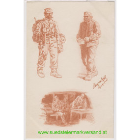 I. Weltkrieg Postkarte, Tiroler-Standschützen Ranzenhofer XI/1915