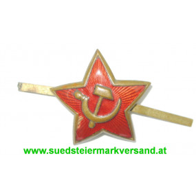 WWII. Russland Roter Stern Mützenabzeichen