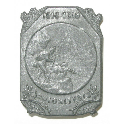 Kappenabzeichen, DOLOMITEN 1914-1916