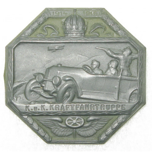 Kappenabzeichen, K.u.K. KRAFTFAHRTRUPPE 1914-1916