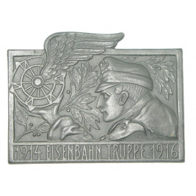 k. u. k. Kappenabzeichen, 1914 EISENBAHN TRUPPE 1916