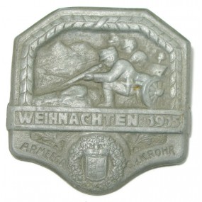 k. u. k. Kappenabzeichen, WEIHNACHTEN 1915 ARMEEGRUPPE G.d.K. ROHR