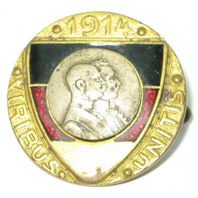 k. u. k. Patriotisches Abzeichen, Kaiser Franz Josef und Kaiser Wilhelm VIRIBUS UNITIS 1914