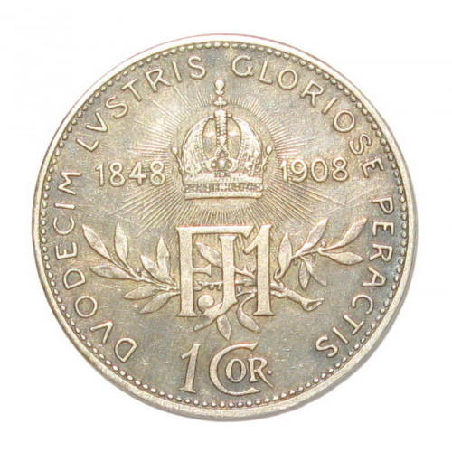 Franz Joseph I. 60-jähriges Regierungsjubiläum 1 Krone 1908