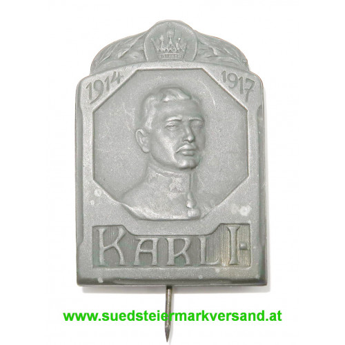 k. u. k. Kappenabzeichen, KAISER KARL I. 1914- 1917
