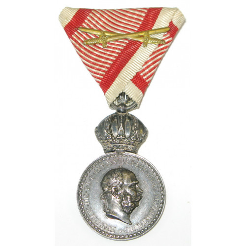 Silberne Militärverdienstmedaille " Signum laudis" Kaiser Franz Joseph I.