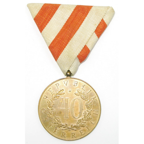 Österreich 1. Republik - Ehrenmedaille für 40 Jahre treue Dienste