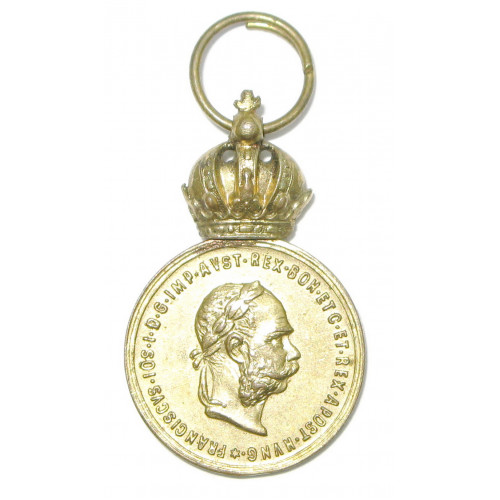 Österreich / K.u.K. Monarchie, Bronzene Militärverdienstmedaille Signum Laudis FJI.