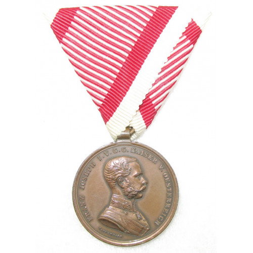Kaiser Franz Joseph I., Bronzene Tapferkeitsmedaille 