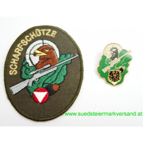 2 x Bundesheer Scharfschützenabzeichen