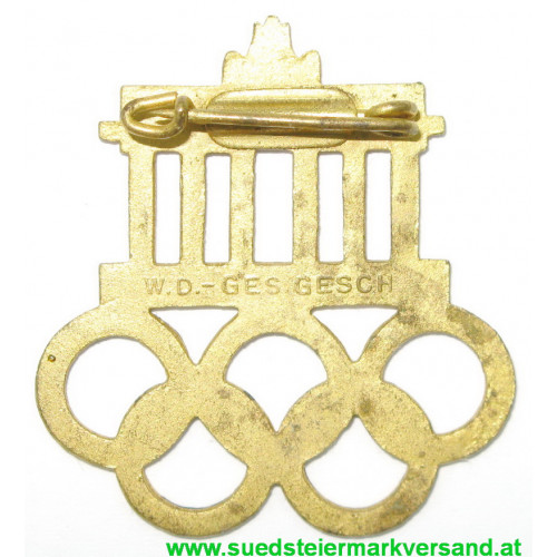 XI. Olympischen Spiele 1936 Berlin - Offizielles Besucherabzeichen
