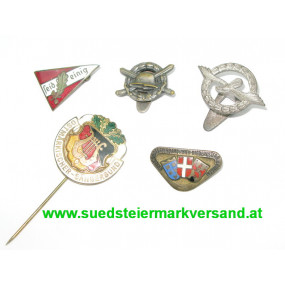 1. Republik Österreich, 5 verschiedene Mitgliedsabzeichen