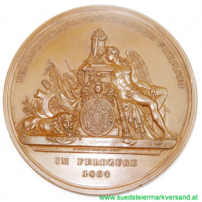 Medaille zum Andenken der gefallenen Österreicher im Feldzug gegen Dänemark 1864