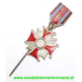 Polen, Silbernes Verdienstkreuz - Miniatur