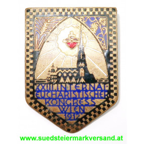 Erzherzog Franz Ferdinand - Abzeichen zum XXIII. Internat. Eucharistischen Kongress Wien 1912
