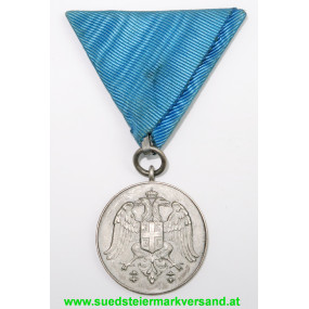 Königreich Serbien Medaille für Diensteifer 1913 Медаља За ревностну службу