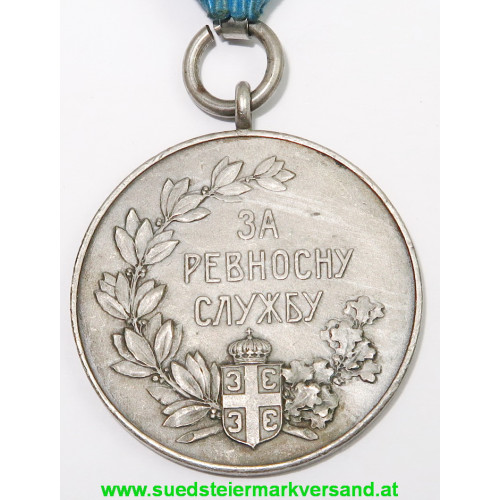 Königreich Serbien Medaille für Diensteifer 1913 Медаља За ревностну службу