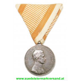 Kaiser Karl, Silberne Tapferkeitsmedaille  2. Klasse