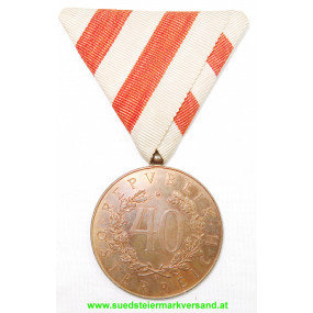 Österreich 1. Republik - Ehrenmedaille für 40 Jahre treue Dienste