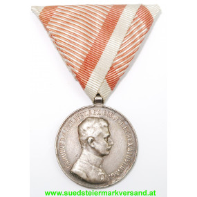 Kaiser Karl, Silberne Tapferkeitsmedaille  2. Klasse